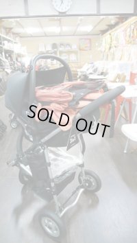 エアバギー（橙）ベビーカー＋マキシコシCabriofix（黒）ベビーキャリーBＣ-034