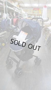 ☆コンビ メチャカル ハンディ オート4キャス  エッグショック HG（美品）（紺）ベビーカーＢ-1022