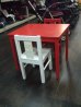 画像2: ☆ IKEA 子供用　テーブル（赤）チェア （赤・白）　3点セット　CH-384 (2)