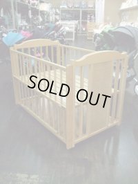 ☆ サワベビー O型ドロール（ナチュラル）（美品）サークル＆ベビーベッド☆ BB-429