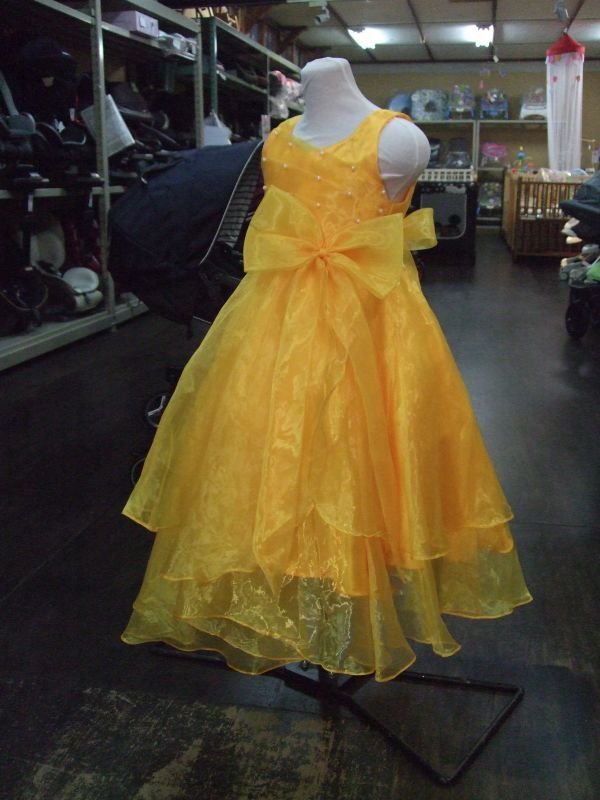 画像1: ☆ 黄色いドレス （美品）  CL-840