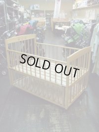 ☆　サワベビー　ティアラ ＤＸ  （ナチュラル） （美品） ベビーベッド　BB-459