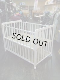 ☆ ハピネス （白） （美品） ベビーベッド  BB-461
