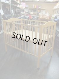☆   スリーピー　パル　ワンタッチ 折りたたみ （ナチュラル）（美品） ベビーハイベッドBB-548