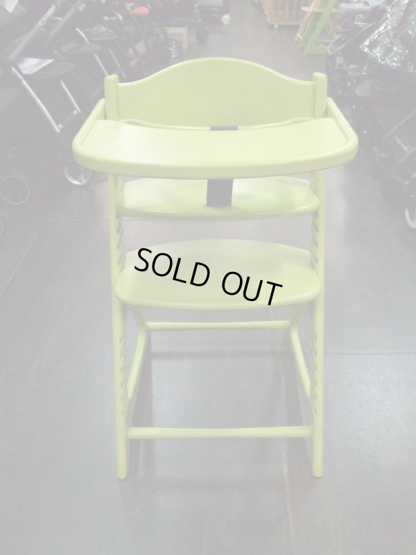 画像2: ☆大和屋マテルナ テーブル＆ガード 付き（黄緑）　ベビーハイチェア　 CH-601