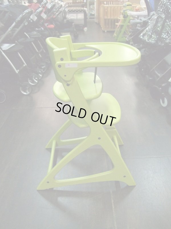 画像3: ☆大和屋マテルナ テーブル＆ガード 付き（黄緑）　ベビーハイチェア　 CH-601