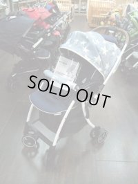 ☆ アップリカ　ラクーナ　クッション　デニムスター BL（限定モデル）（美品）ベビーカー Ｂ-1276
