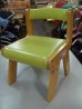 画像1: ☆ 木の椅子（黄緑）  CH-649 (1)