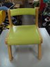 画像2: ☆ 木の椅子（黄緑）  CH-649 (2)