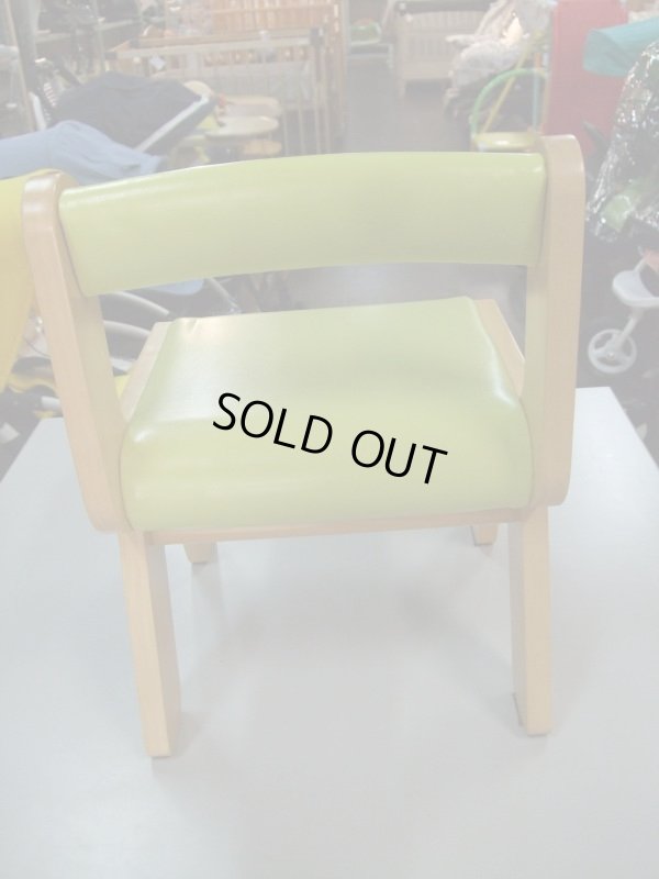 画像4: ☆ 木の椅子（黄緑）  CH-649