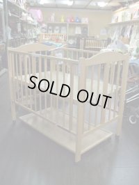 ☆ スリーピー　パル　ワンタッチ 折りたたみ （ナチュラル）（美品） ベビーハイベッド　 BB-609