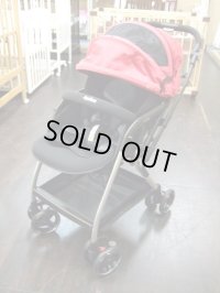 ☆　アップリカ　オプティア（赤）（美品）ベビーカー　Ｂ-1338