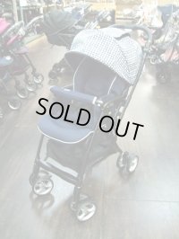  ☆ラクーナビッテ　ソファークッション（紺）（美品）ベビーカー　Ｂ-1380