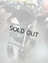  ☆ネムリエ　オート４キャスUE-630（黒）（美品）ベビーカー　Ｂ-1379