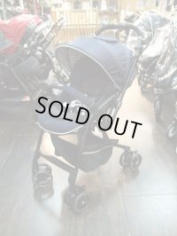  ☆コンビ メチャカル ハンディ オート4キャス compact エッグショック HG（紺）（美品）ベビーカー　Ｂ-1426