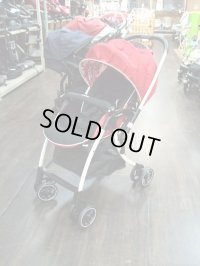  ☆　アップリカ　ラクーナ　クッション（赤）（美品）ベビーカー　Ｂ-1439