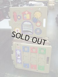 ☆ ミュージカルキッズランド（茶系）パネル 8枚 ベビーサークル　☆ G-897