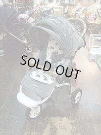 ☆　エアーバギー　ココ（ジンズグレー色）（超美品）ブレーキ付きベビーカー　Ｂ-1541