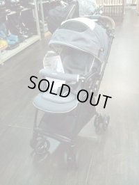 ☆　アップリカ　ラクーナ　ビッテ　クッション（青グレー系）ベビーカー　Ｂ-1585
