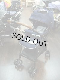 ☆　アップリカ　ラクーナ　ビッテ　ＳＦクッション（紺）（美品）ベビーカー　Ｂ-1706
