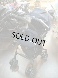 ☆　コンビ　メチャカル　ハンディ オート4キャス　エッグショックＨＦ (紺)（美品）ベビーカー　Ｂ-1711