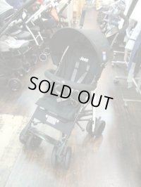 ☆　Jeep バギー（白・黒）（バー付）（美品）ベビーカー　   Ｂ-1736