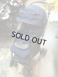 ☆ アップリカ　ラクーナ　ビッテクッション（黒＆紺）（美品）ベビーカー　Ｂ-1740