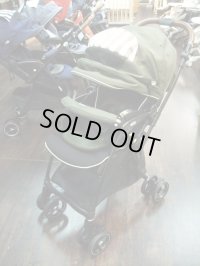☆　アップリカ　ラクーナ　ビッテクッション（黒＆緑）（美品）ベビーカー　Ｂ-1744