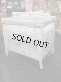 ☆ アップリカ　ココネル（グレー）（美品）ベビーベッド  BB-1123