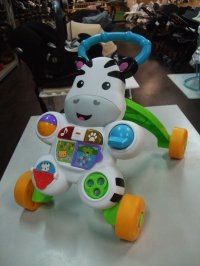 ☆ フィシャープライス押してしまうまくんバインガル  おもちゃ  Ｏ-4511