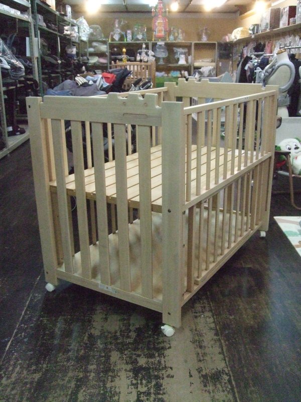 画像1: ☆ 大和屋（ナチュラル）ベビーベッド BB-1279