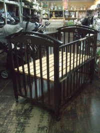 ☆SAWA BABY Ｋ型ローワン (ダークブラウン)ベビーベット BB-1287