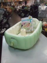 ☆リッチェルふかふか ベビーバス プラス（緑）（美品）BA-977
