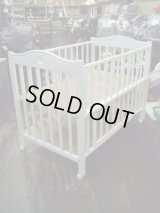 ☆サワベビー　ブロバンス（白）（美品）ベビーベッド BB-1295