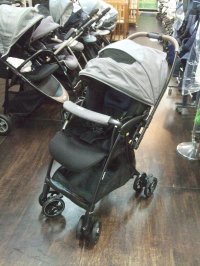 ☆アップリカ　ラクーナ　ビッテクッション（グレーA）（美品）ベビーカー Ｂ-1968