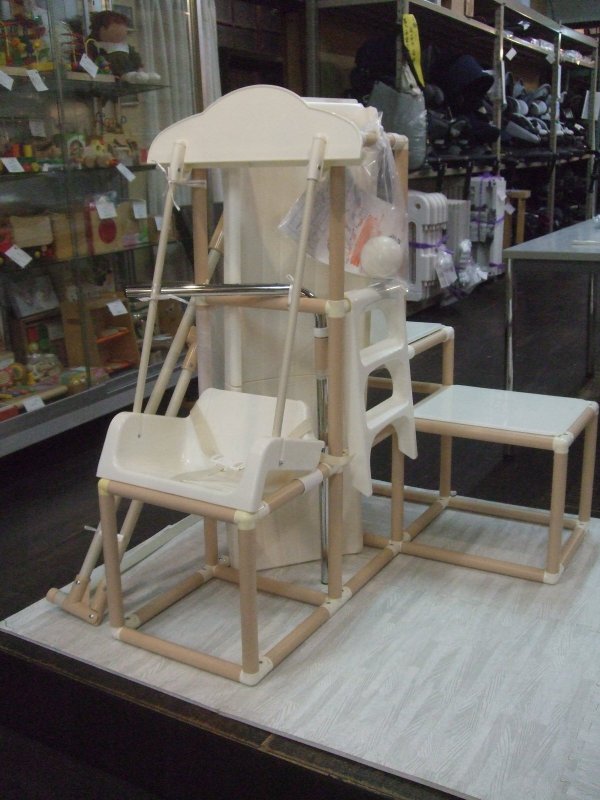 画像1: ☆野中製作所折りたたみロングロープキッズパーク（ナチュラル）おもちゃＯ-4952