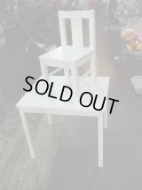 ☆イケヤ白テーブルと白椅子のセット CH-1404