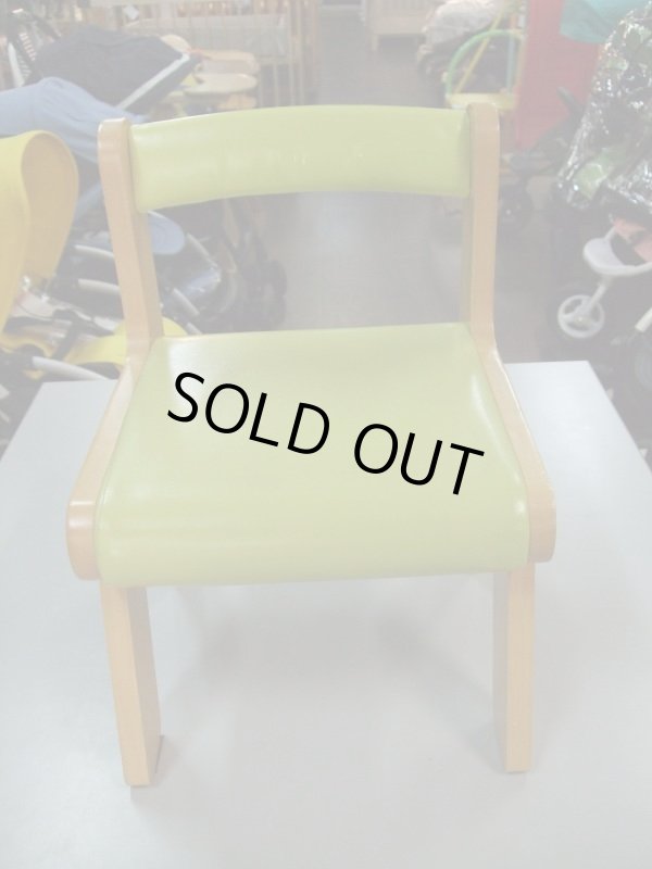 画像2: ☆ 木の椅子（黄緑）  CH-649