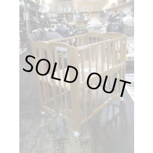画像: ☆ カトージ（ナチュラル）折りたたみ（美品）ミニべビーベッド BB-1269