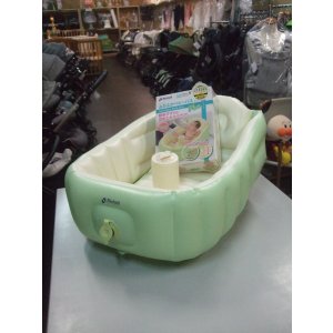 画像: ☆リッチェルふかふか ベビーバス プラス（緑）（美品）BA-977