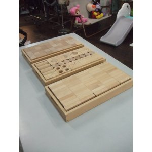 画像: ☆ 木の積み木3点セット おもちゃ  Ｏ-4980