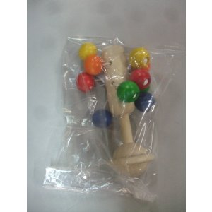 画像: ☆ネフ社の木製ラトルおもちゃ（美品）Ｏ-5013