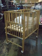 画像: ☆大和屋パターンII折りたたみミニベビーベッドBB-1341　