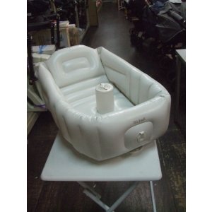 画像: ☆リッチェル ふかふか ベビーバス（薄グレー）BA-996