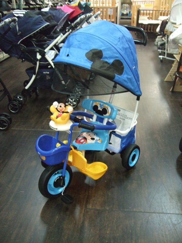 アイベーシック アイデスカーゴドーム ミッキーマウス三輪車 美品 おもちゃo 2227 ベビー専門リサイクル アウトレットショップ ベビーらいふ